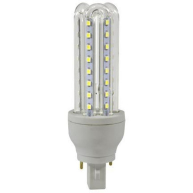 5.43 Inch 85 265V 9W 6500K Tubular Light G24/2 Pin Base Lamp by Dabmar - DL-T-LED/48/65K
