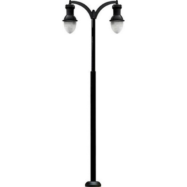 Drop Light Post Light Fix 2X 250W Mh Mt by Dabmar GM9288-B-MT