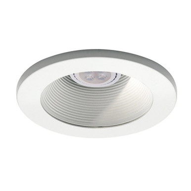 4 Inch 7W 1 LED Low Voltage Round Step Baffle Trim by WAC Limited - HR-D411LED-WT/WT