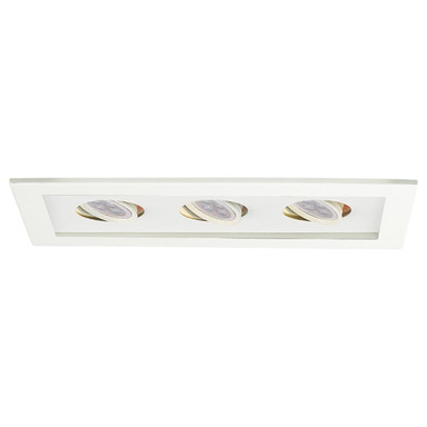 14 Inch 21W 3 LED Low Voltage Multiple Three Light Trim by WAC Limited - MT-316LED-WT/WT
