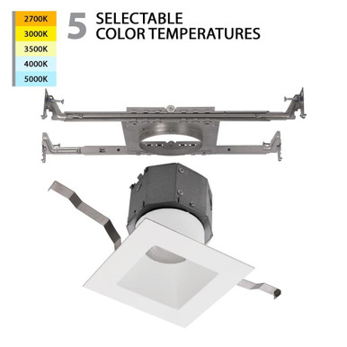 Pop in 12W 1 LED Square Recessed Kit by WAC Limited - R4DSDN-F9CS-WT
