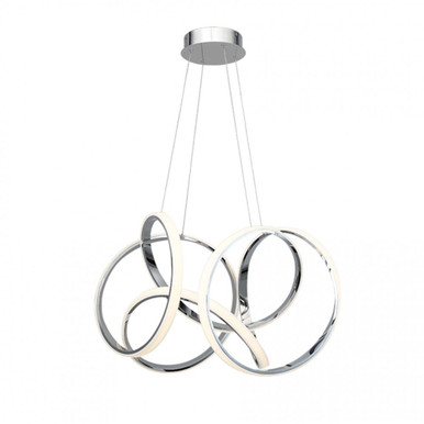 Vornado 87W 1 LED Large Pendant by Dweled - pd-87729-ch