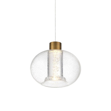 Crater 1 LED Light Small Pendant by Dweled - pd-98908-ab