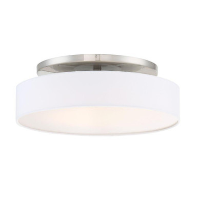 Manhattan 36W 1 LED 20 Inch Wide Semi Flush Mount by dweLED - fm-13120-bn