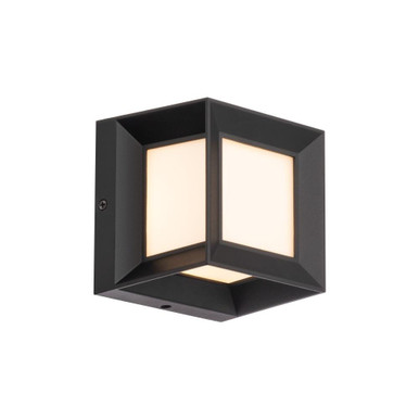 Argo 10.1W 1 LED Outdoor Wall Mount 5 Inch Tall X 4.25 Inch Wide by dweLED - WS-W39305-BK