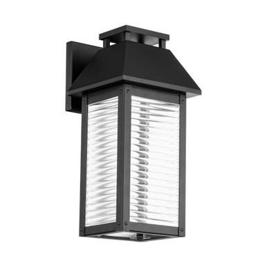 Faulkner 16W 1 LED Light Outdoor Wall Mount by dweLED - ws-w35114-bk