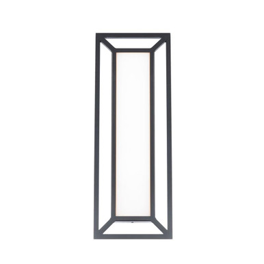 Tate 32W 1 LED Outdoor Wall Mount 22 Inch Tall and 2 Inch Wide by dweLED - WS-W69222-BK