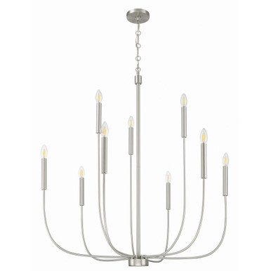 Traci 9 Light Chandelier 41 Inch Tall and 37.38 Inch Wide by Craftmade - 59829