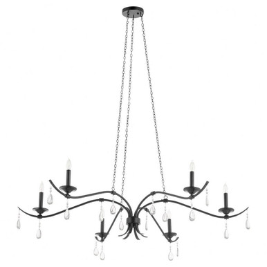 Lorelei 6 Light Oversized Chandelier by Quorum - 602-6