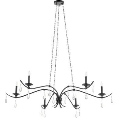 Lorelei 6 Light Oversized Chandelier by Quorum - 602-6