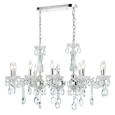 Flawless 10 Light Oversized Chandelier by CWI - 2016P37C-10