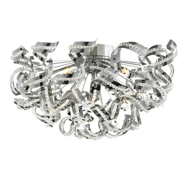 Swivel 12 Light 22 Inch Wide Flush Mount by CWI - 5067C22C