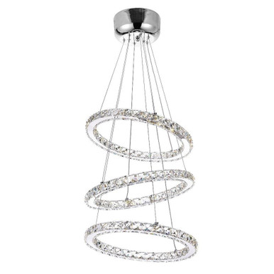 Ring 54 LED Light Small Chandelier by CWI - 5080P16ST-3R