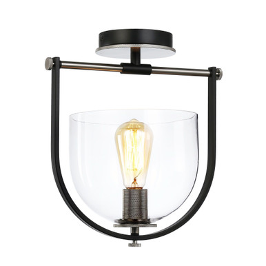 Cheshire 1 Light 12 Inch Wide Semi Flush Mount by Artcraft - AC11743