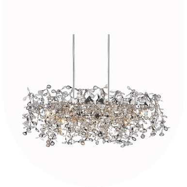 Flurry 7 Light Oversized Linear Chandelier by CWI - 5630P37C-O