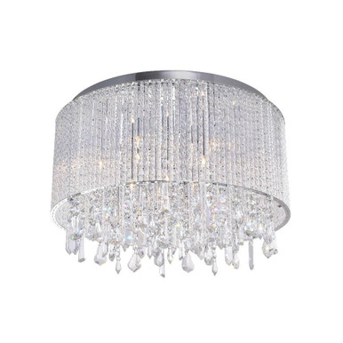 Benson 6 Light 16 Inch Wide Flush Mount by CWI - 5562C16C Clear