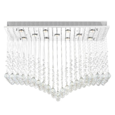 Twinkle 11 Light 36 Inch Wide Flush Mount by CWI - 6610C36C