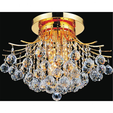 Princess 6 Light 20 Inch Wide Flush Mount by CWI - 8012C20G