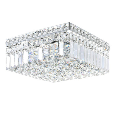 Colosseum 4 Light 12 Inch Wide Flush Mount by CWI - 8005C12C-S