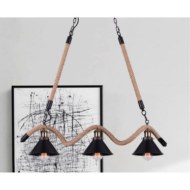 Padma 3 Light Large Linear Chandelier by CWI - 9740P34-3-101