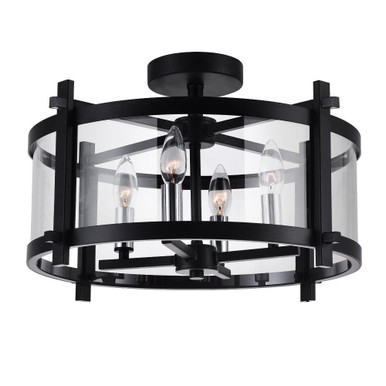 Miette 4 Light 18 Inch Wide Flush Mount by CWI - 9827C18-4-101