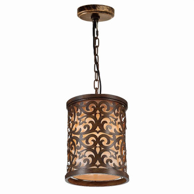 Nicole 1 Light Small Pendant by CWI - 9807P9-1-116