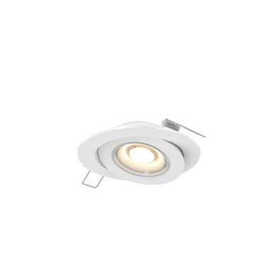 Pivot 10W 1 5CCT LED Round Recessed Gimbal by DALS  - FGM4-CC-V-WH