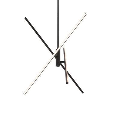 Asterisk 90W 3 LED Large Pendant by Dals - SSPD32-CC-BK