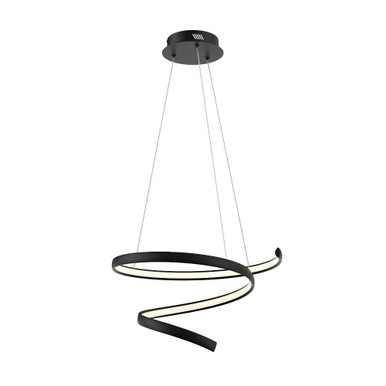 Helix 30W 1 LED Light Large Pendant by Dals - SPR20-CC-BK