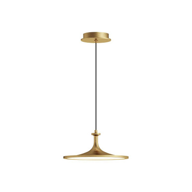 Issa 20W LED Pendant 5.25 Inch Tall and 12 Inch Wide by Alora - PD418012BG-UNV