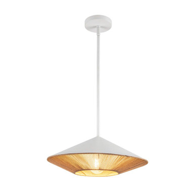 Daphne 1 Light Pendant 6.25 Inch Tall and 15 Inch Wide by Alora - PD633215WHBR