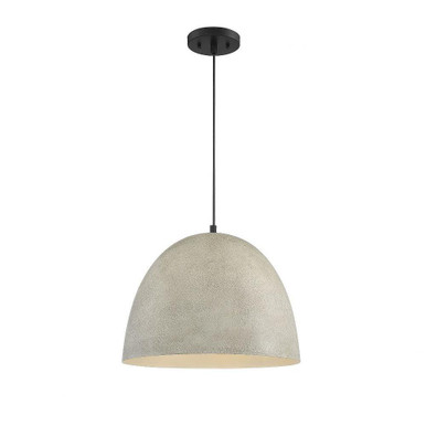1 Light Medium Pendant 12 Inch Tall by Meridian - M70093CMBK
