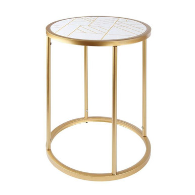 Harlo Side Table 21.25 Inch Tall and 17.75 Inch Wide by Canarm - 203602-01