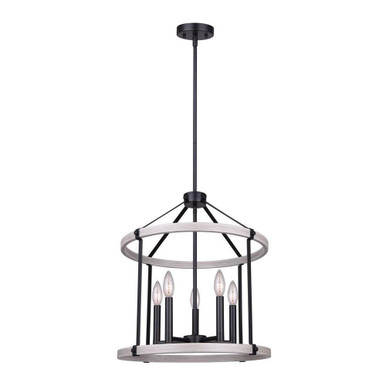 Joelle 5 Light Small Chandelier by Canarm - ICH1094A05BBG19