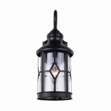 Atlanta 1 Light Outdoor Wall Lantern by Canarm - IOL209BK