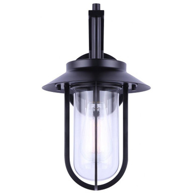 Navy 1 Light Outdoor Wall Lantern by Canarm - IOL531BK