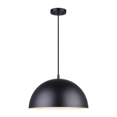 Sadie 1 Light Medium Pendant by Canarm Inc - IPL734B01BK