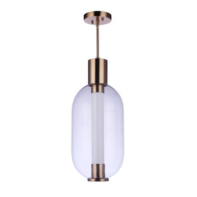 Holmes 1 LED Pendant 23.63 Inch Tall and 10 Inch Wide by Craftmade - P996SB-LED