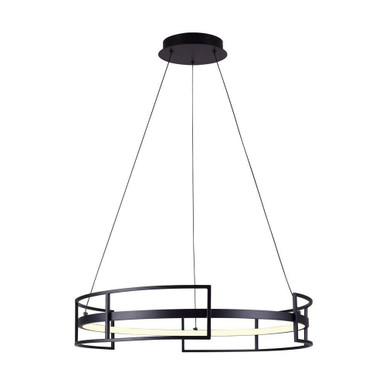 Amora 1 LED Light Medium Chandelier by Canarm - LCH231A24BK