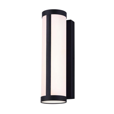 13W 1 LED Outdoor Wall Lantern 14.13 Inch Tall by Canarm - LOL529BK