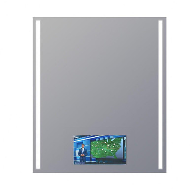 Fusion Lighted Mirror with 21 Inch TV 36 Inch Wide by Electric Mirror - FUS-215-AV-3642