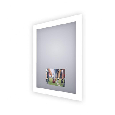 Silhouette Lighted Mirror with 15 Inch TV 36 Inch Wide by Electric Mirror - SIL-156-AV-3642