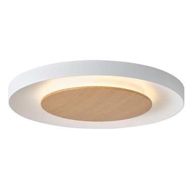 Quebec Magnetic 24W LED Flush Mount 1.8 Inch Tall and 16 Inch Wide by LumPure - 5712-824RC-WH/TR-CCT