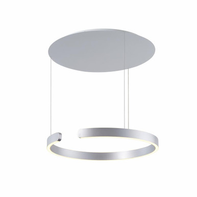 Tokio 60W 3000K 2 LED Pendant 2 Inch Tall and 24 Inch Wide by LumPure - 5373D-830-30RP-SLV-3000-TR
