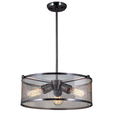 Gastown 3 Light Pendant 7 Inch Tall and 16 Inch Wide by DVI - DVP15720GR-N