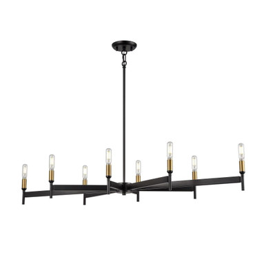 Cambrai 8 Light Linear Chandelier 5 Inch Tall and 43.75 Inch Wide by DVI - DVP27341MF+EB