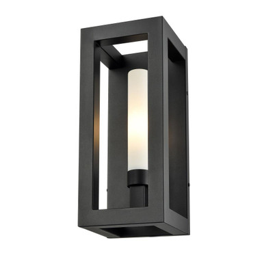 Ajax 1 Light Outdoor Wall Mount 14.25 Inch Tall and 6.75 Inch Wide by DVI - DVP31171BK-OP