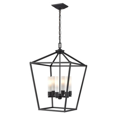 Lundy'S Lane 6 Light Outdoor Pendant 23.75 Inch Tall X 17 Inch Wide by DVI - DVP30177BK-OP