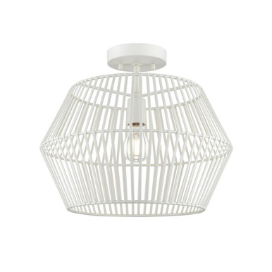 Ladysmith 1 Light Flush Mount 13.5 Inch Tall and 16 Inch Wide by DVI - DVP44512MW