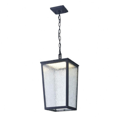 Calabasis 18W 1 LED Outdoor Pendant 19 Inch Tall and 9.75 Inch Wide by DVI - DVP49575BK-RG